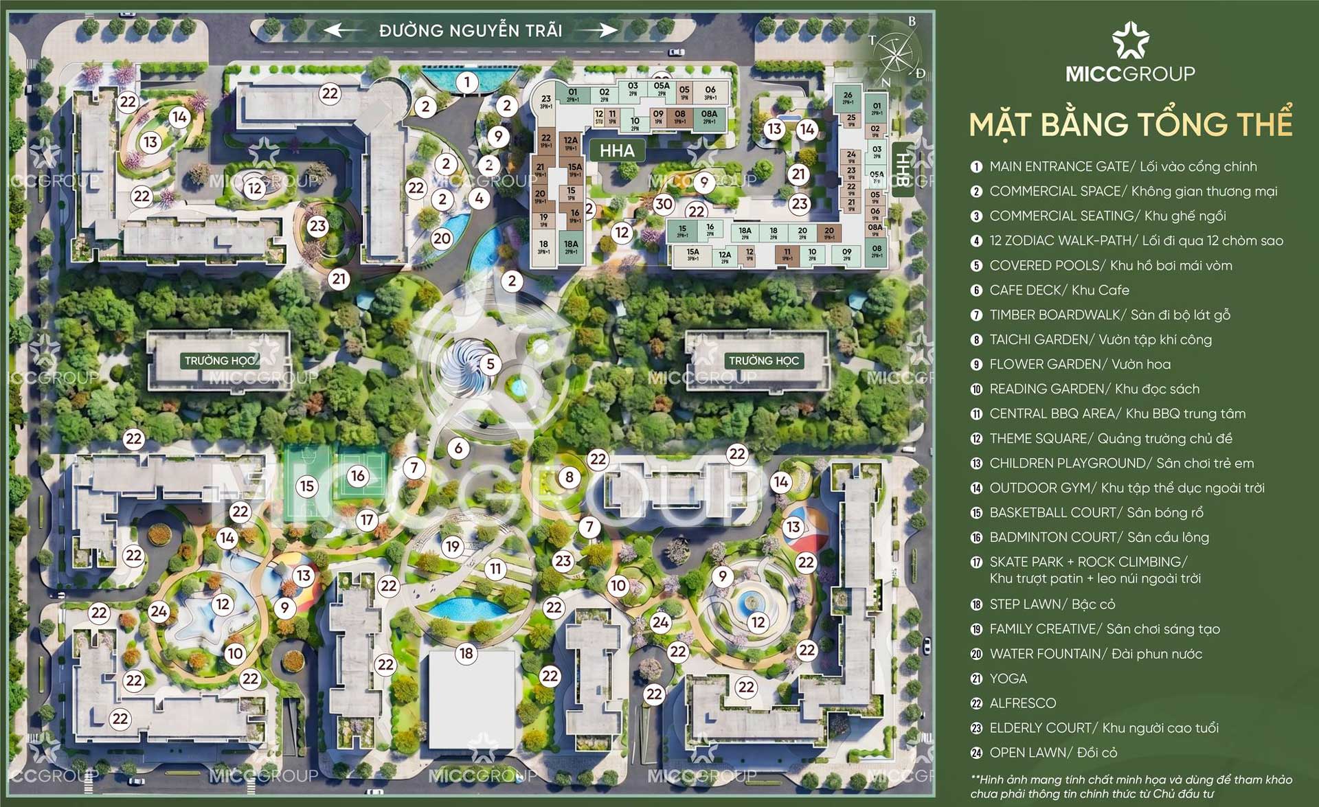Phối cảnh tổ hợp tiện ích đặc quyền tại dự án Masterise Cao Xà Lá